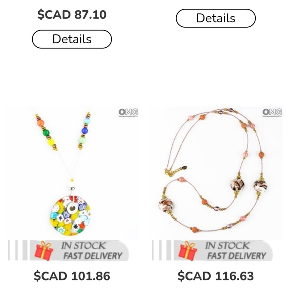 Murano Glass Necklace - Picture 6 of 7